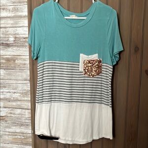 Green Graphic Short Sleeve T-Shirt